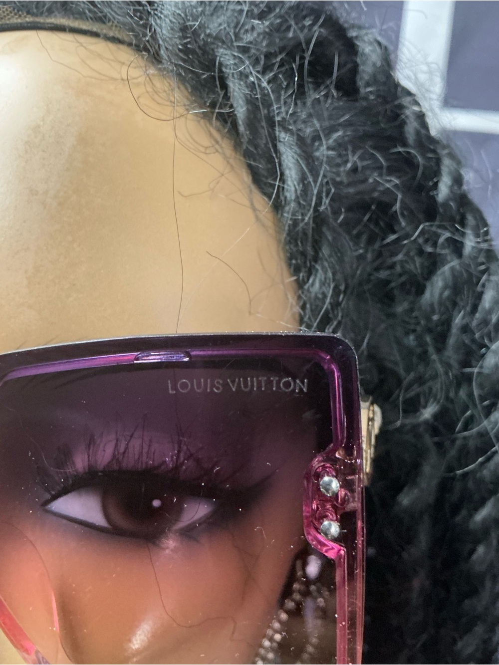 Louis Vuitton Purple to Pink Gradient Oversized Square Sunglasses - Picture 2 of 8